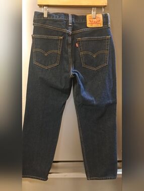 Levis 550 Jeans Mens Blue Relaxed Fit Tapered Classic Denim Measure 31x28.5